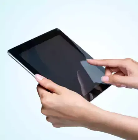 صورة لقسم جهاز لوحي